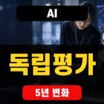 AI 독립평가 5년 변화와 모델 안전성 검토를 보여주는 연구팀 장면