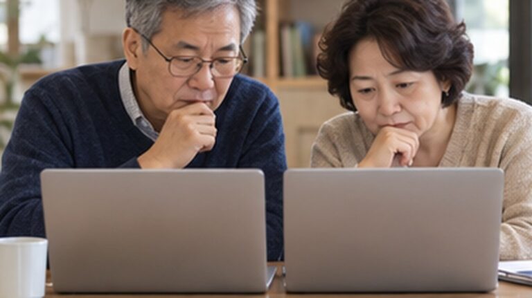 챗GPT와 제미나이를 같은 질문으로 비교하는 성인 학습자 대표이미지