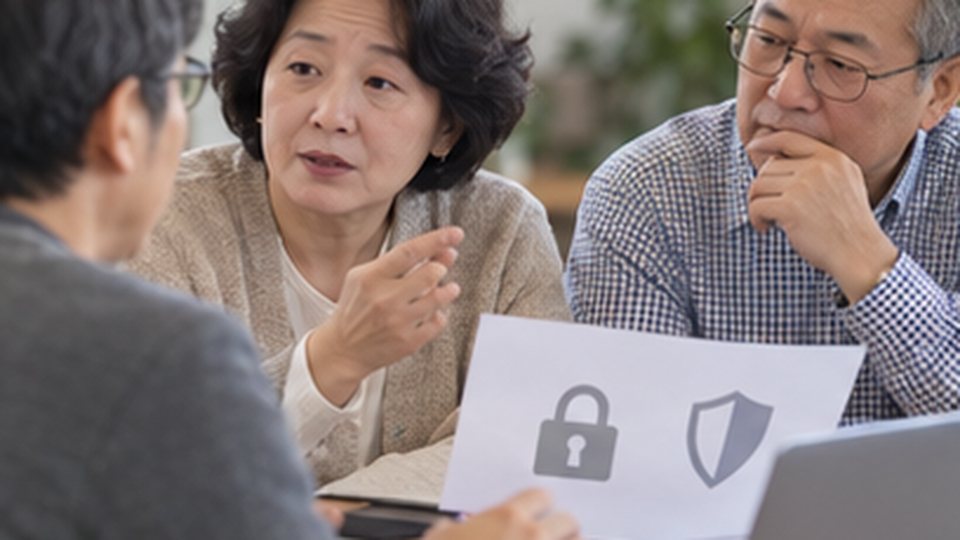 두 AI 답변을 같은 조건에서 검토하는 사용자가 강사와 함께 실습하는 장면