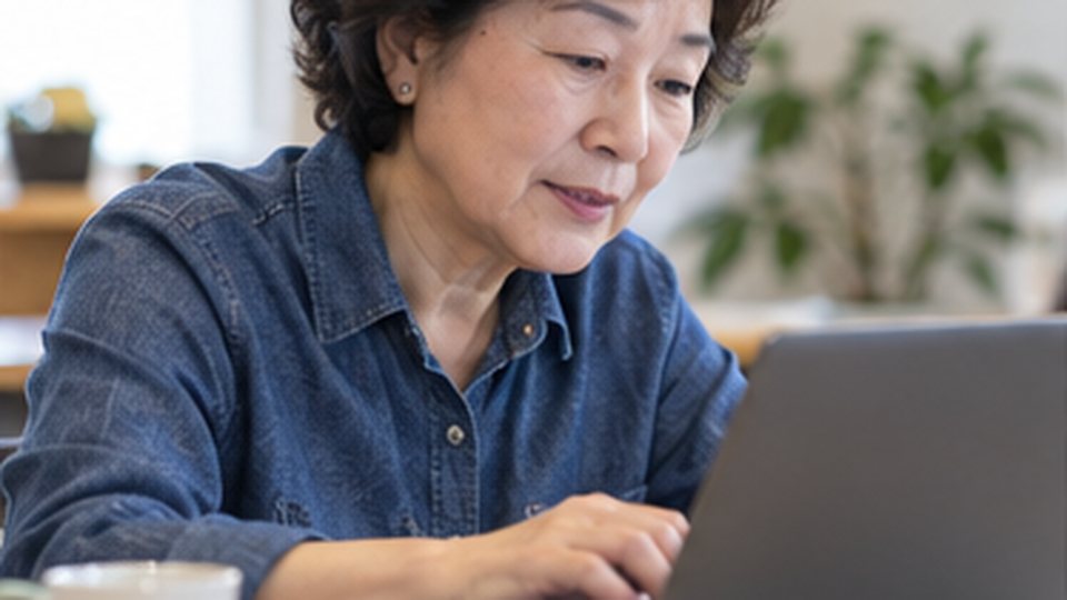 질문을 만들고 답변을 고치는 학습자가 화면을 보며 연습하는 장면