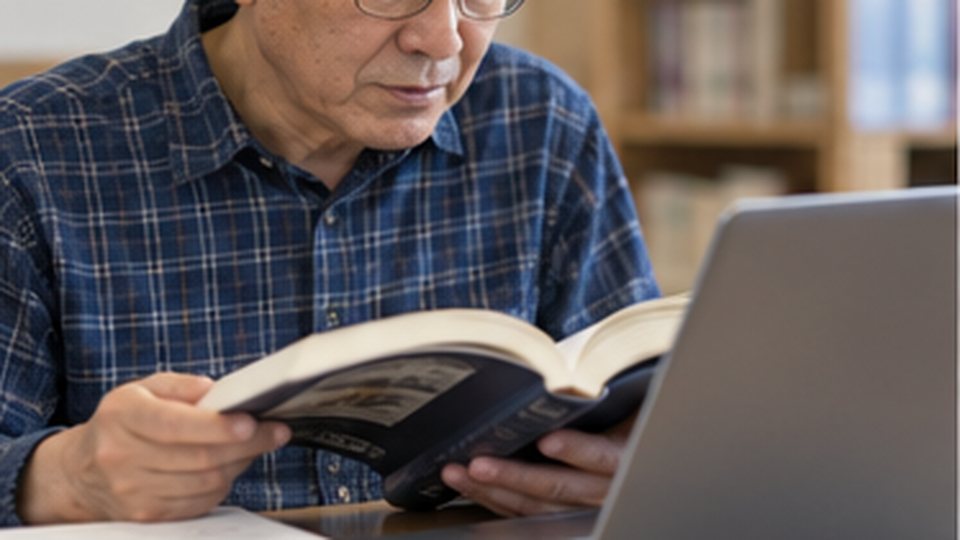 질문을 만들고 답변을 고치는 학습자가 강사와 함께 실습하는 장면